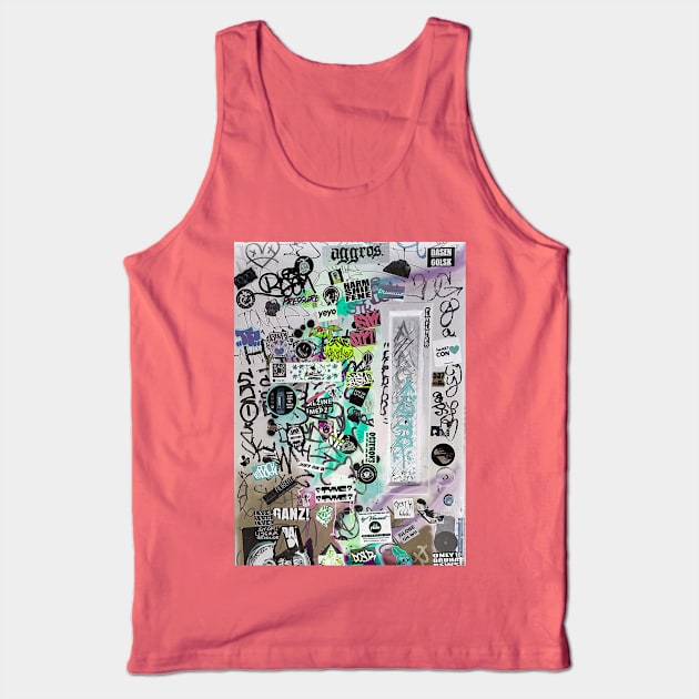 Street Style Urban Stickers Graffiti Tank Top by eleonoraingrid